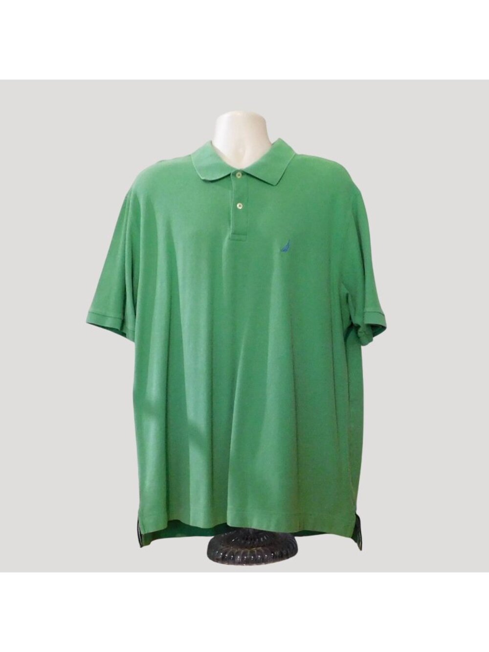 Nautica True Deck Polo Shirt Mens 2XLT Green Big Tall SS Classic Fit Cotton - Picture 1 of 7